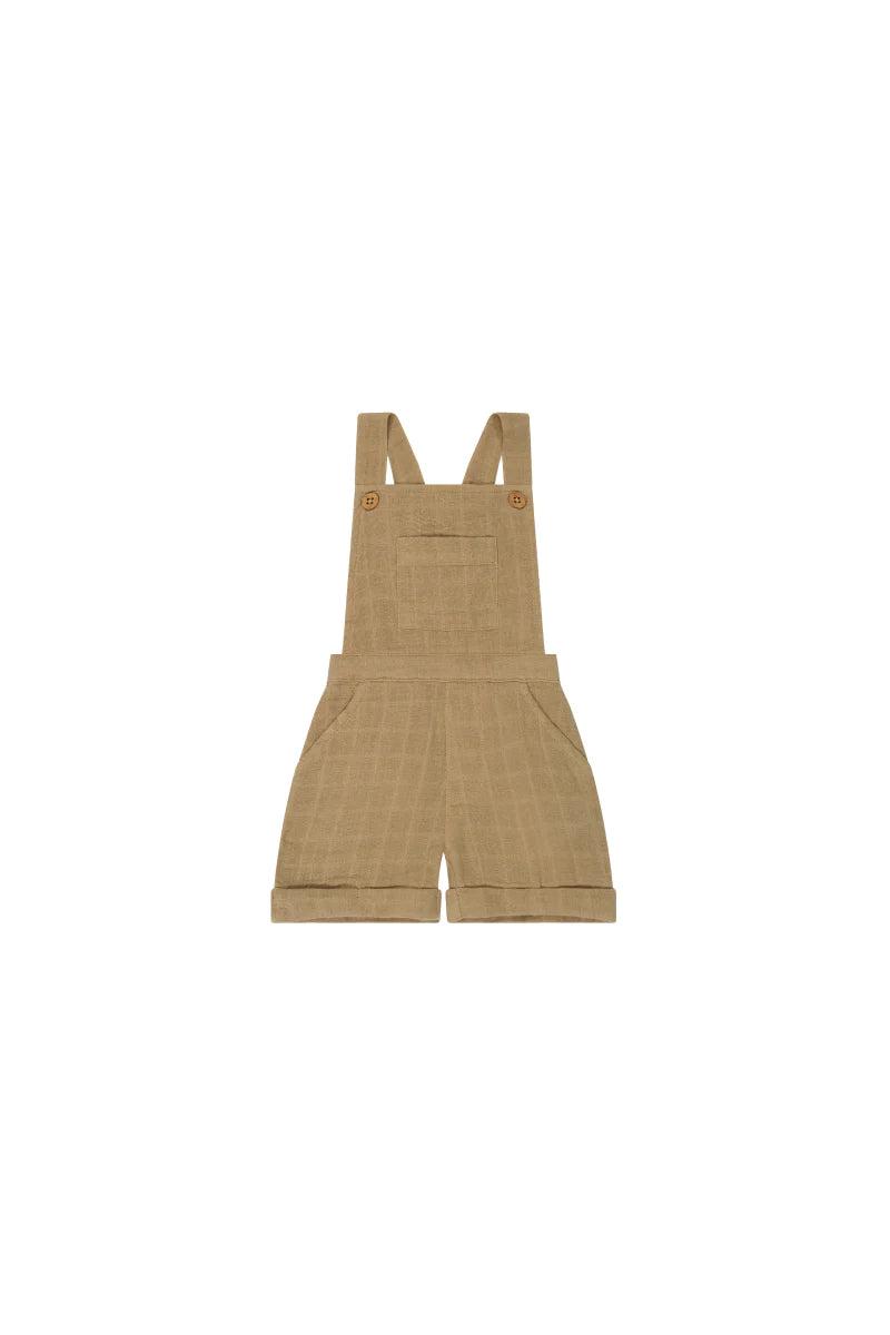 Organic Cotton Muslin Hugo Overall - Balm
