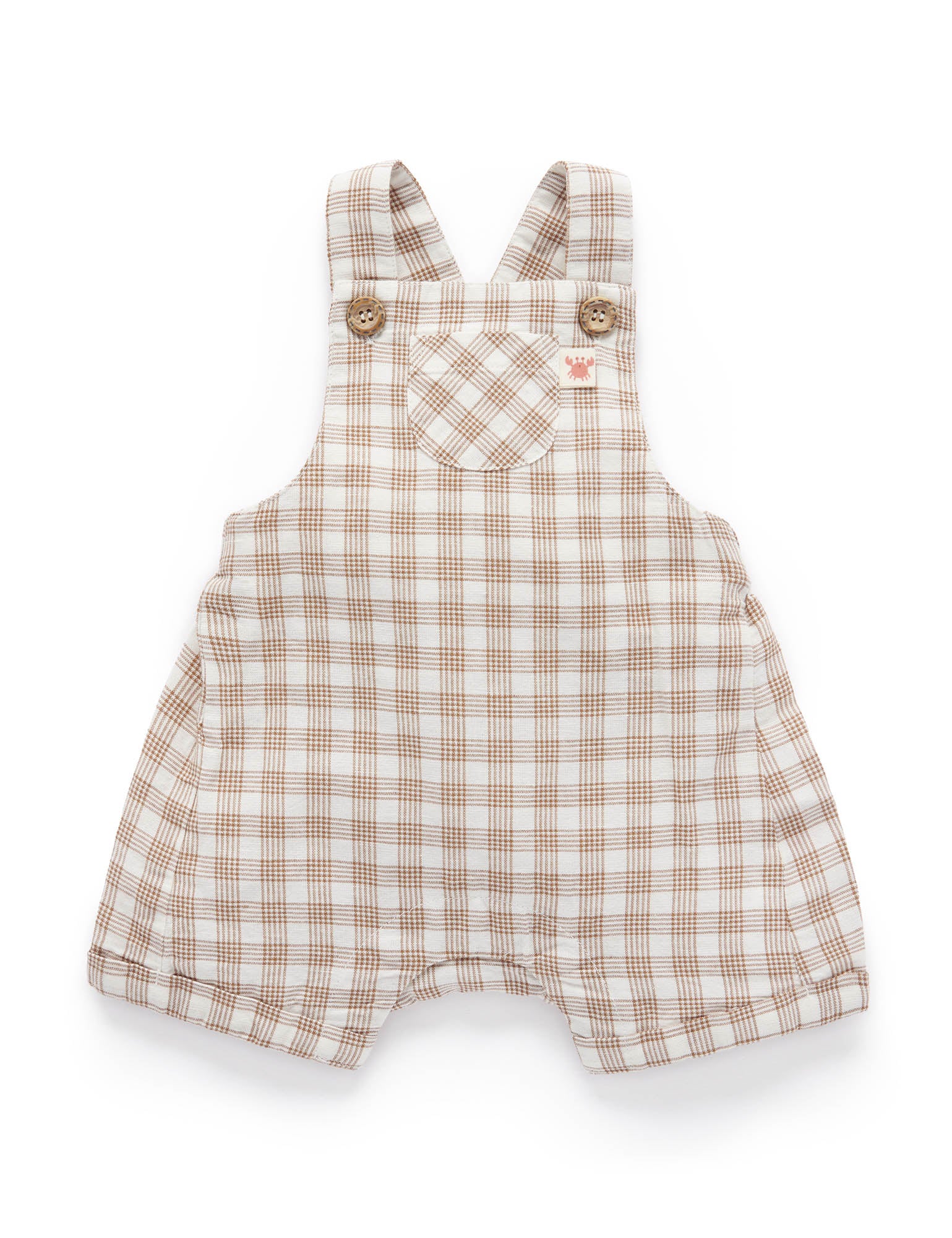 Gingham Overalls - Ginger
