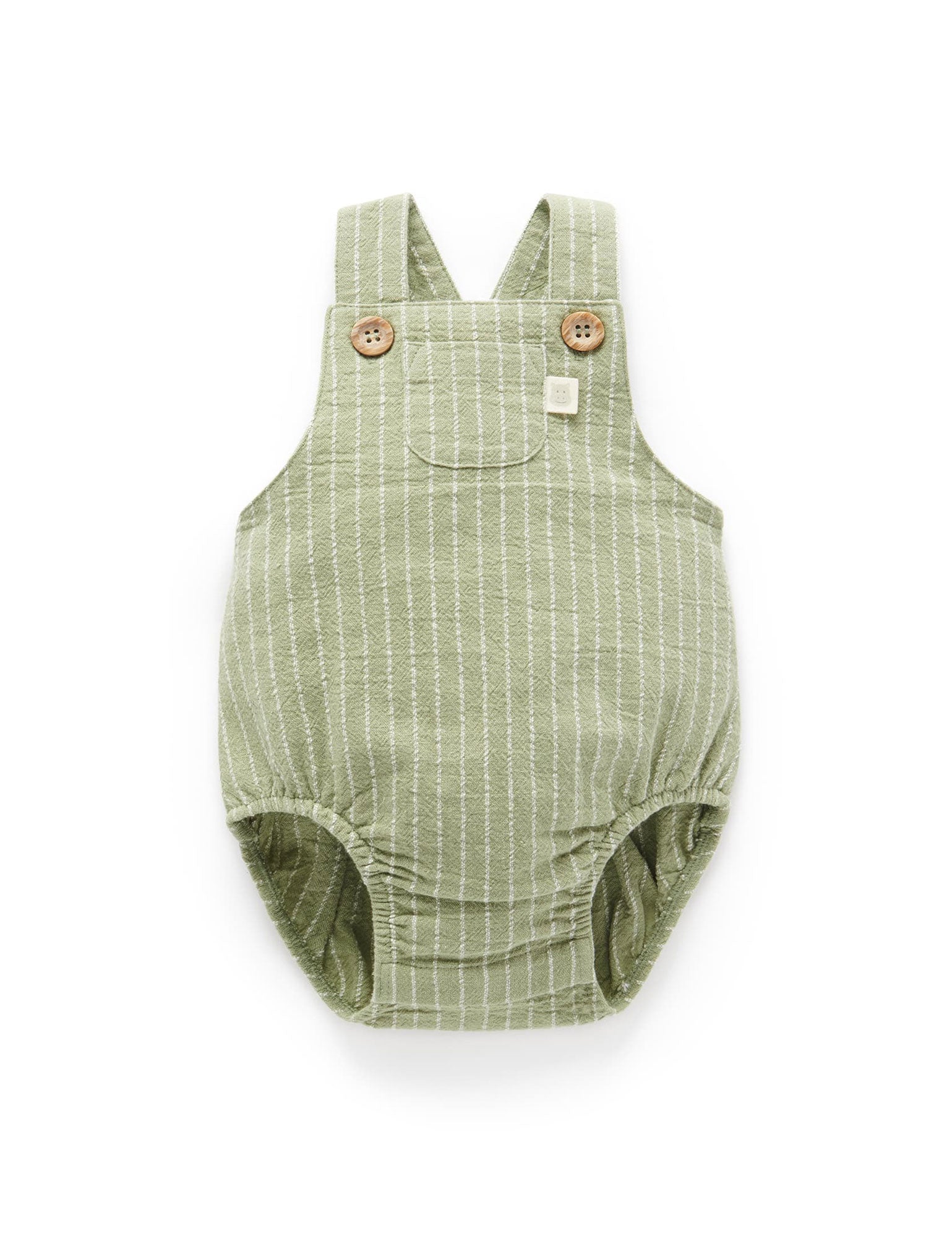 Linen Blend Overall Bodysuit