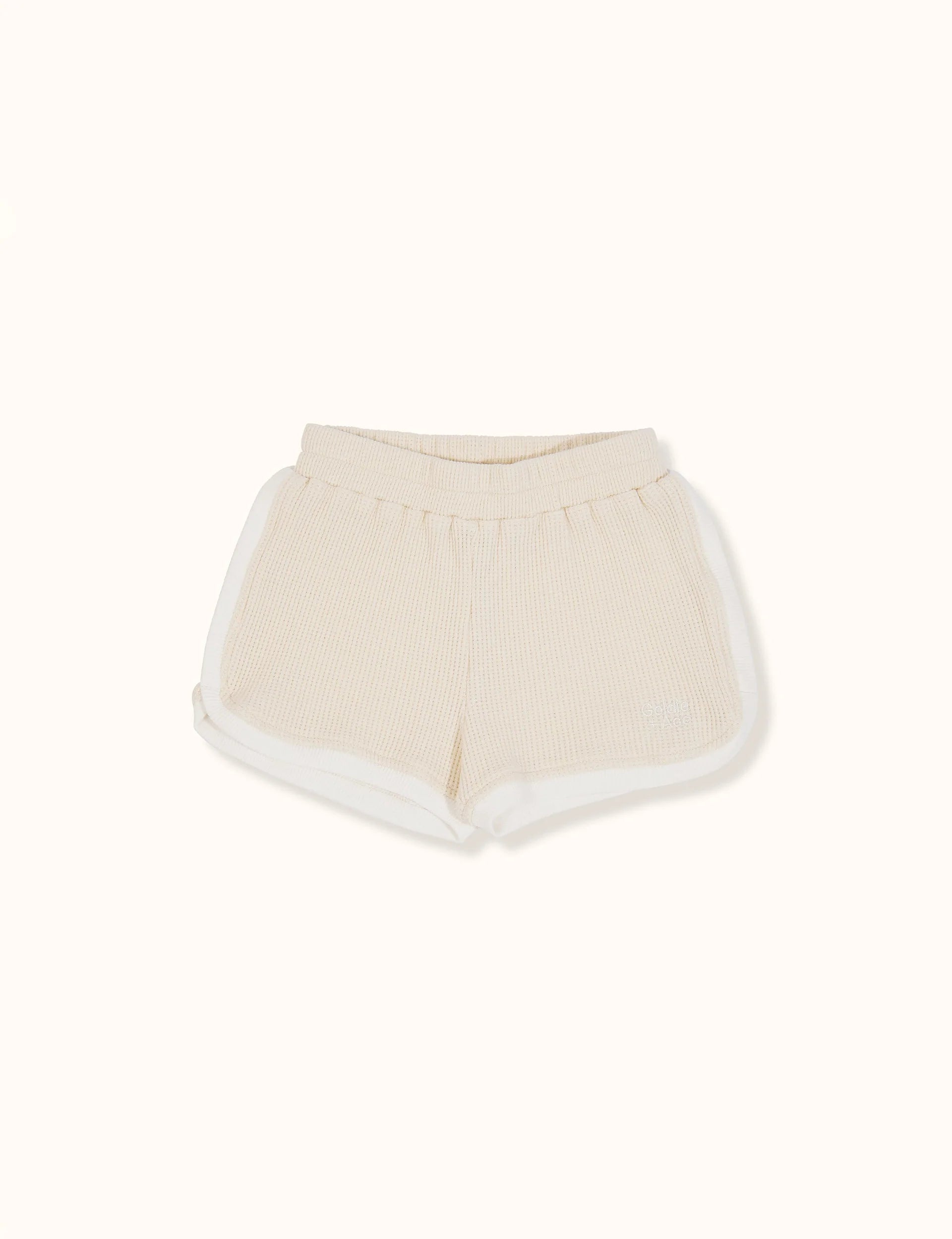 Sadie Waffle Shorties Antique White