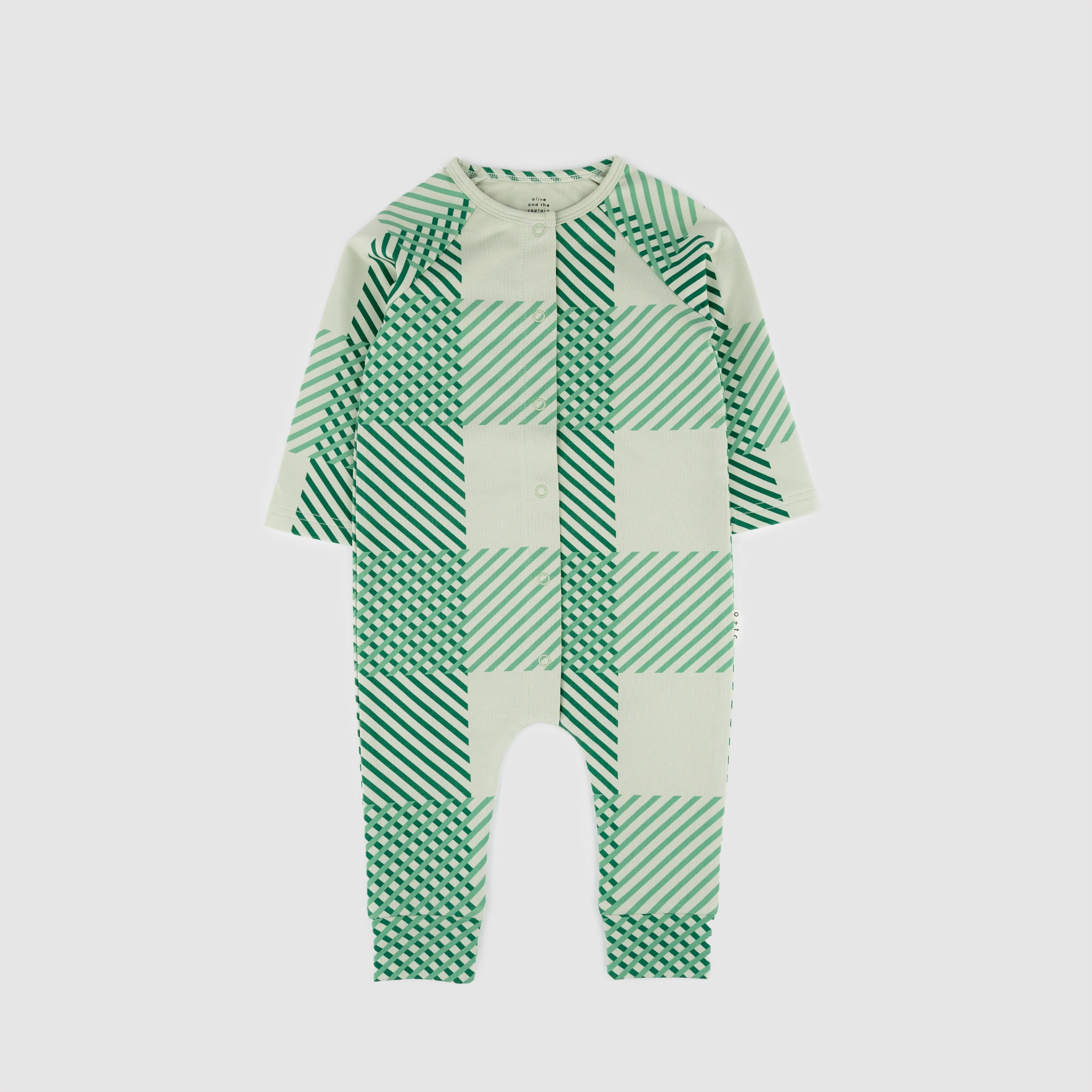 Green Plaid Romper
