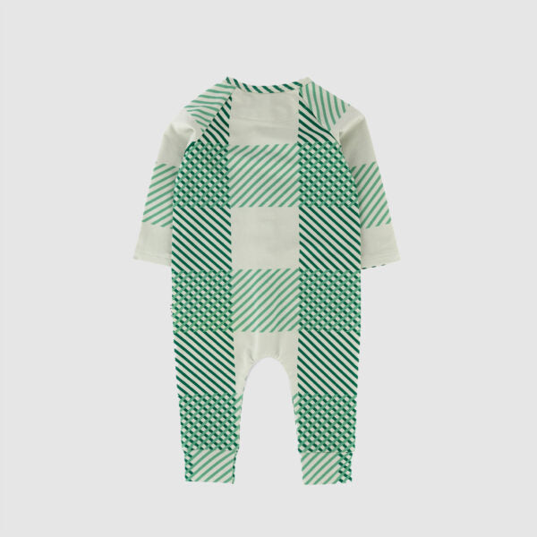 Green Plaid Romper