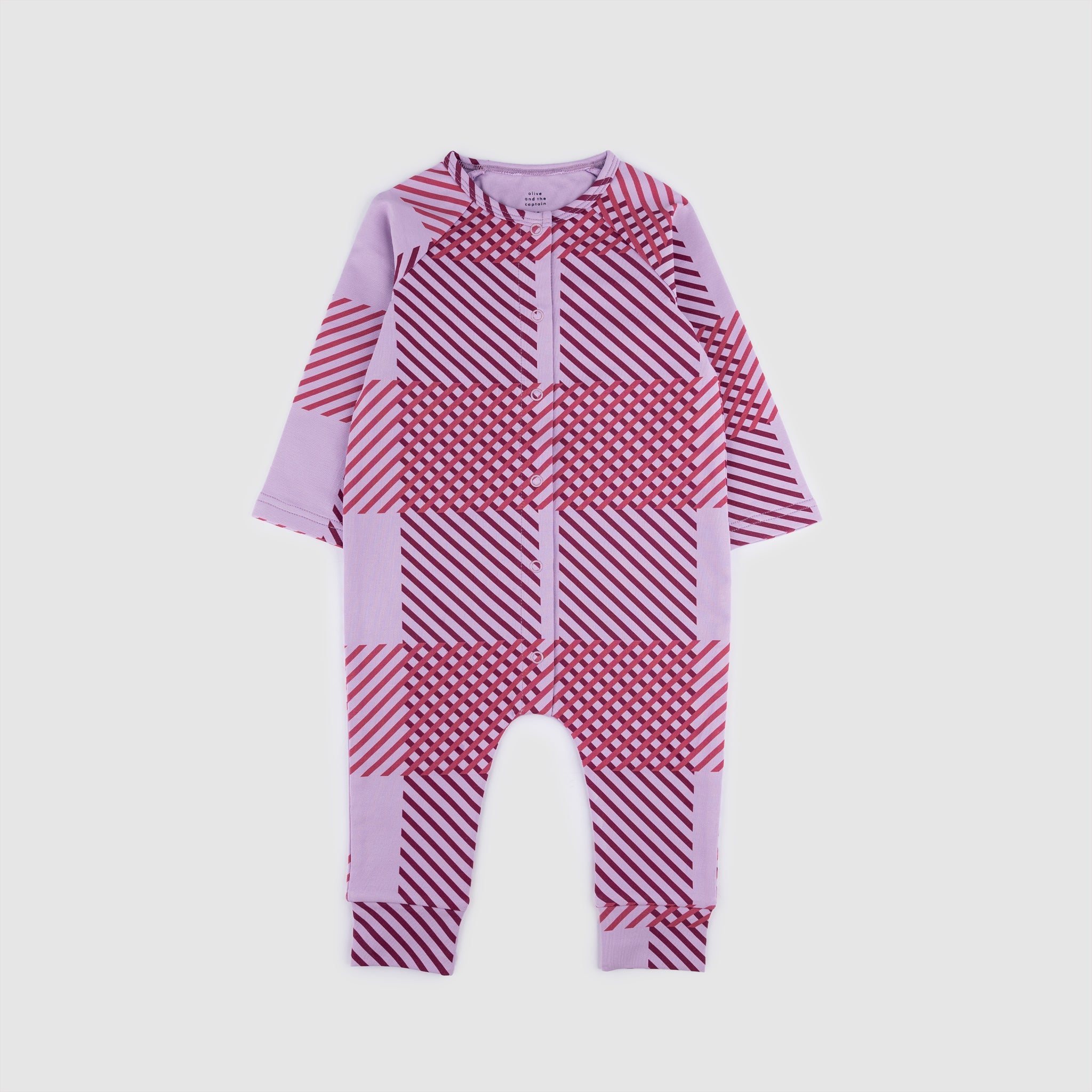 Purple Plaid Romper