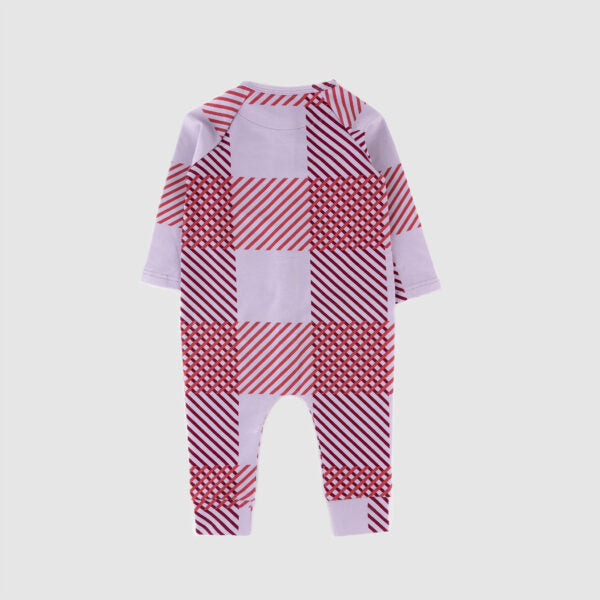Purple Plaid Romper