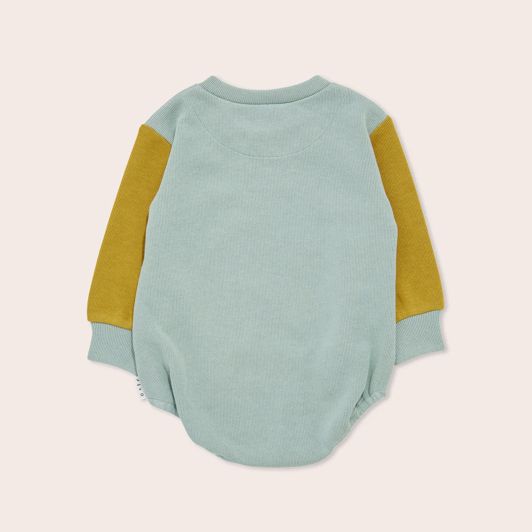 Block Party Romper - Mustard and Sage
