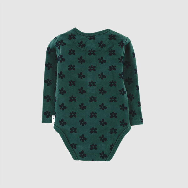 Night Meadow Flower Long Sleeve Bodysuit