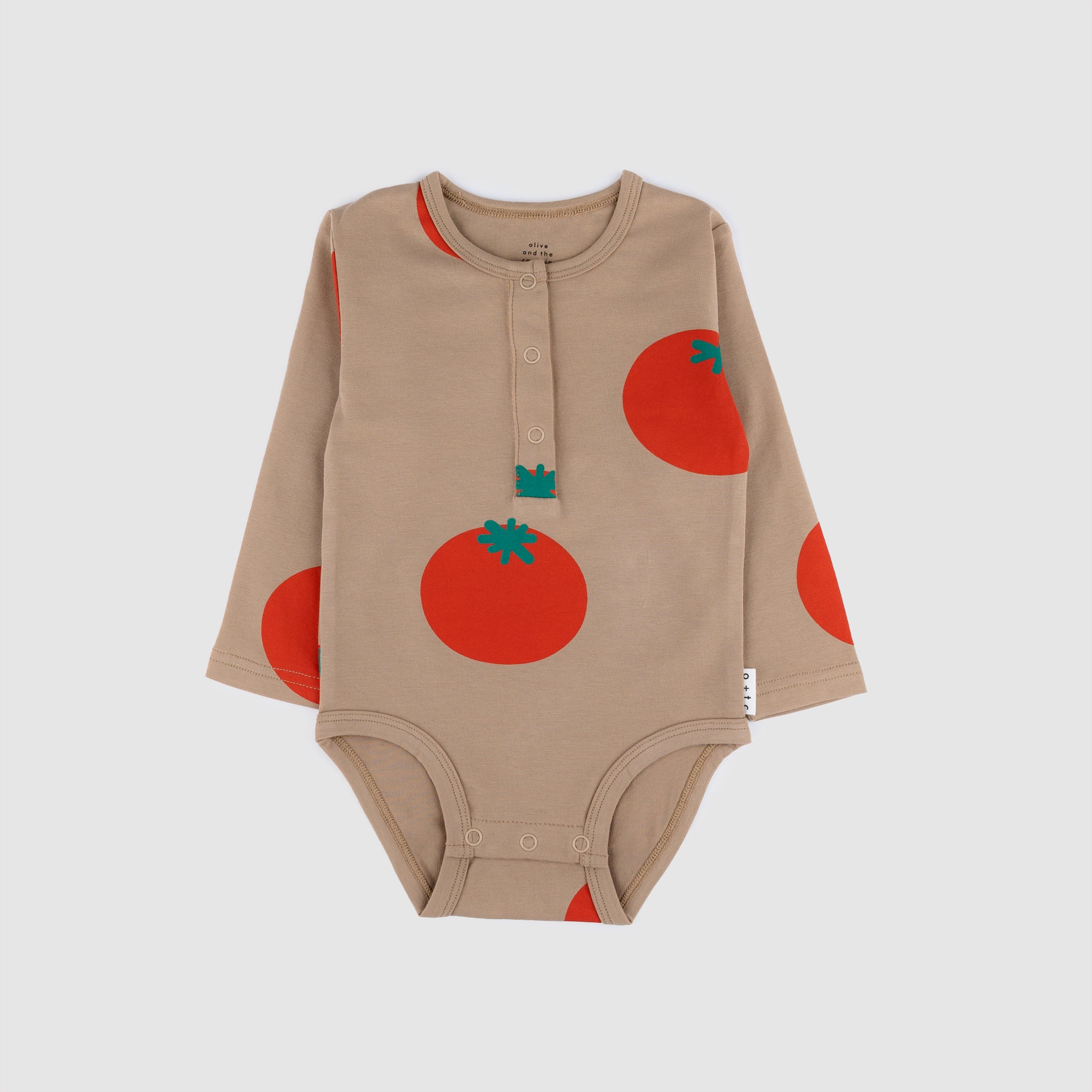 Garden Tomato Long Sleeve Bodysuit