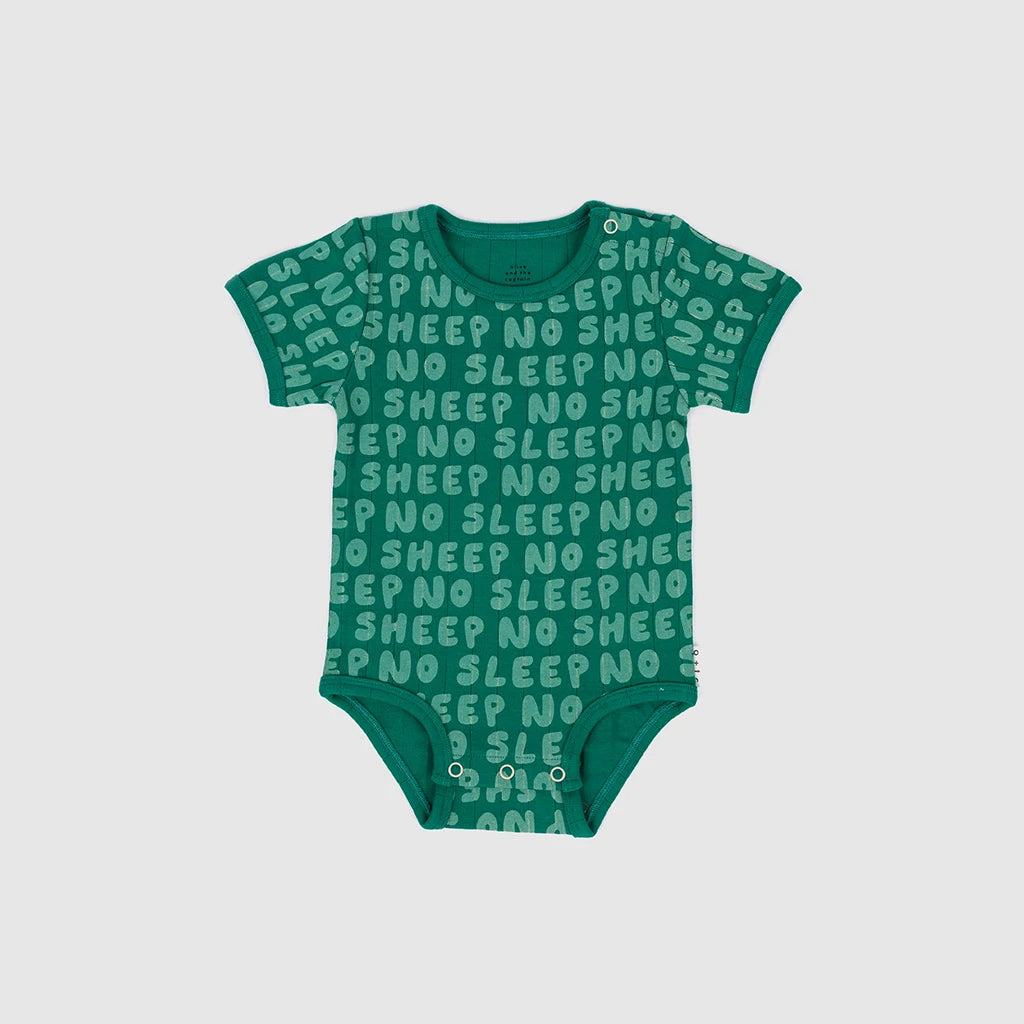 No sleep Rib Short sleeve Bodysuit