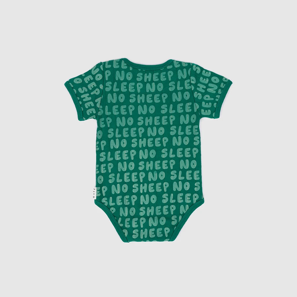 No sleep Rib Short sleeve Bodysuit
