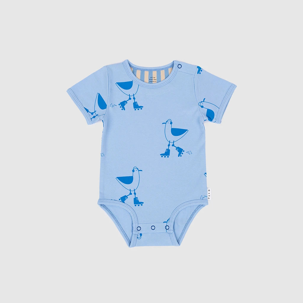 Seagulls Short Sleeve Bodysuit
