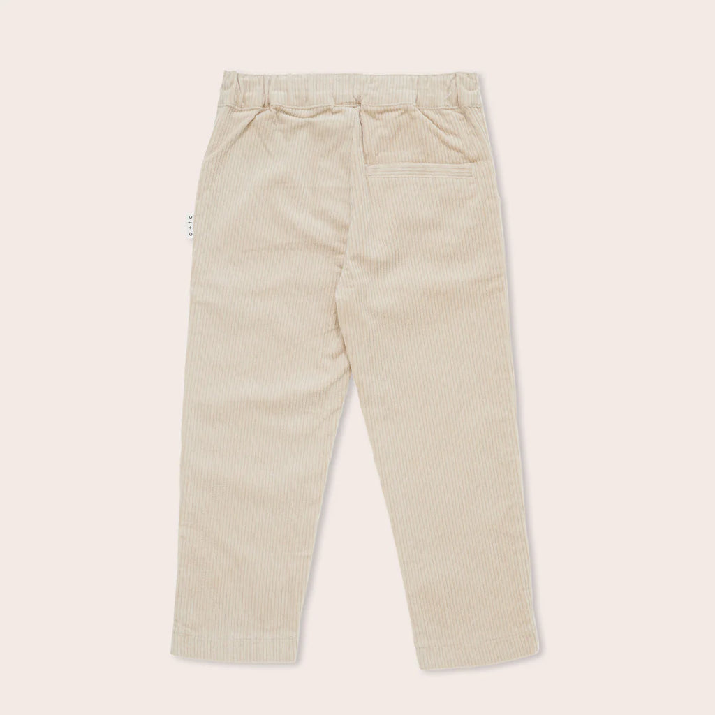 Clover Corduroy Relaxed Fit Pants - Ecru