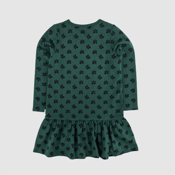 Night Meadow Flower Long Sleeve Parker Dress