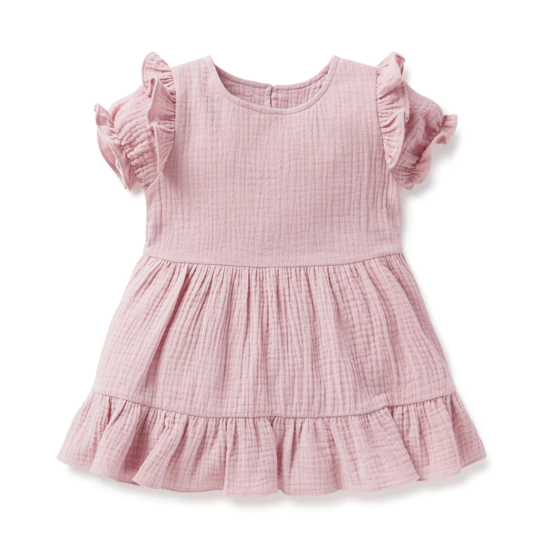 Rosette Muslin Dress