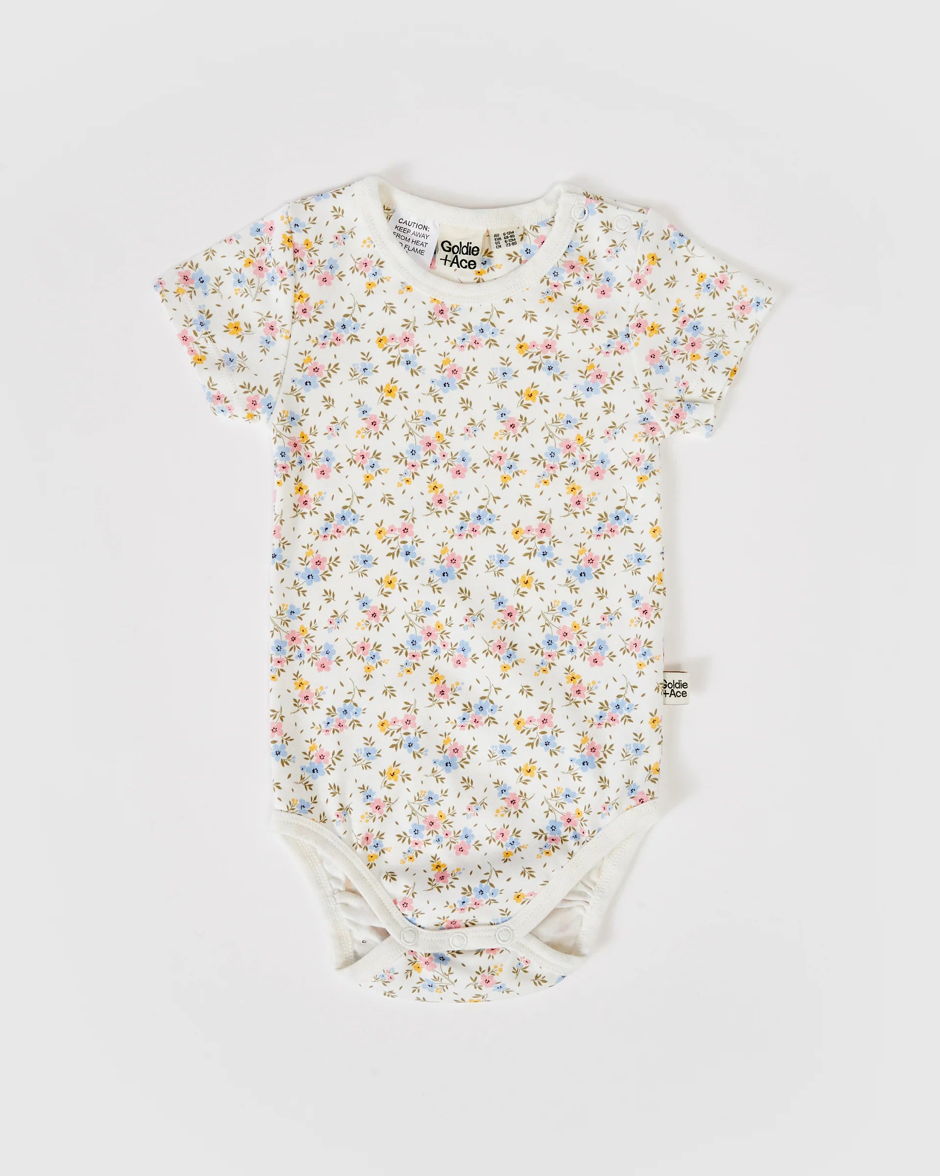 Ditzy Floral Print Short Sleeve Bodysuit