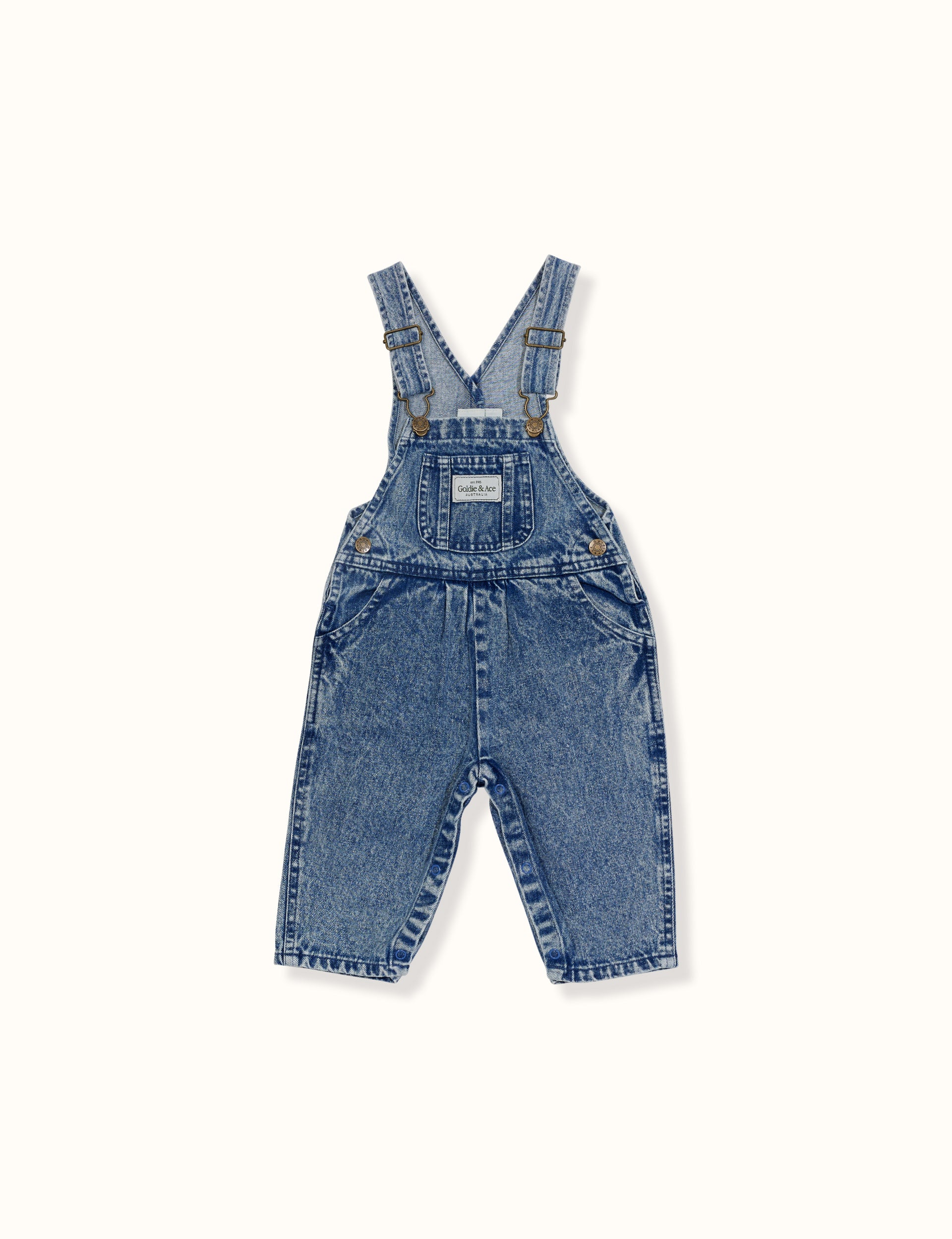 Austin Vintage Denim Overalls – Dark Denim