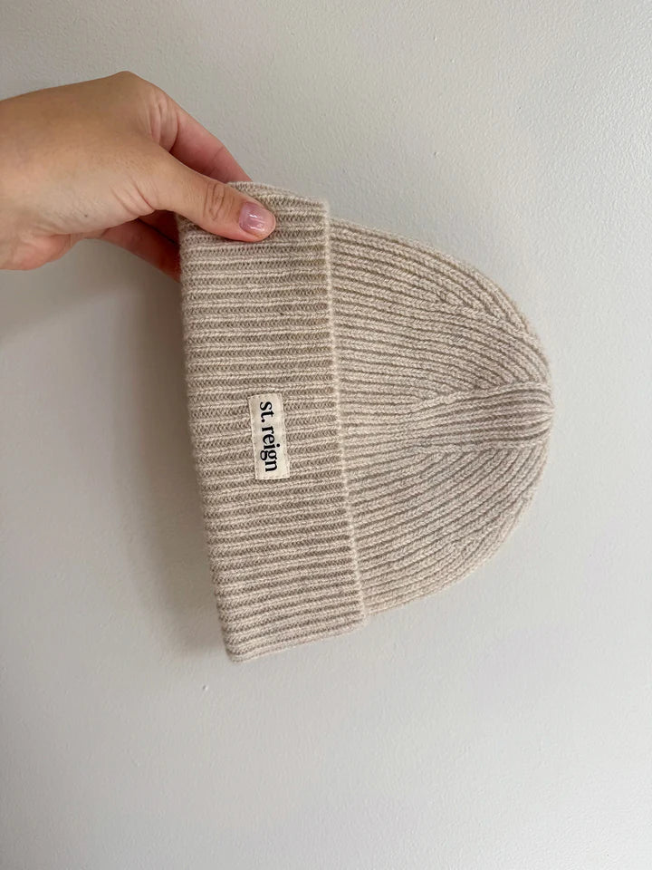 Mini Woolly Beanie – Oatmeal
