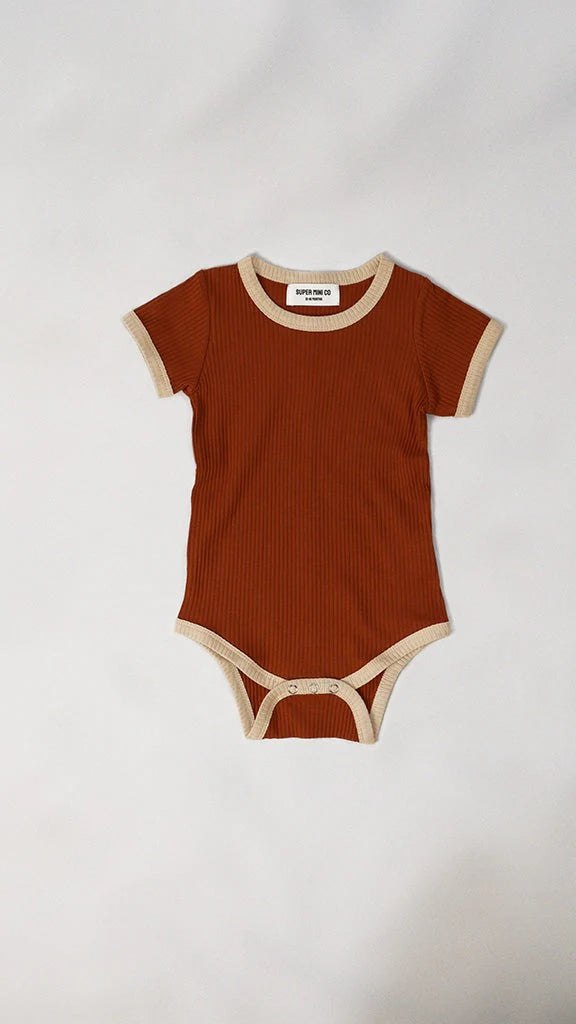Charlie Contrast Onesie – Chocolate