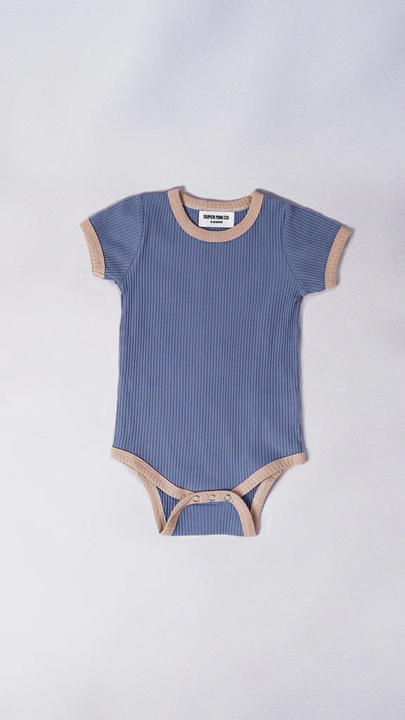 Charlie Contrast Onesie – Sky Blue