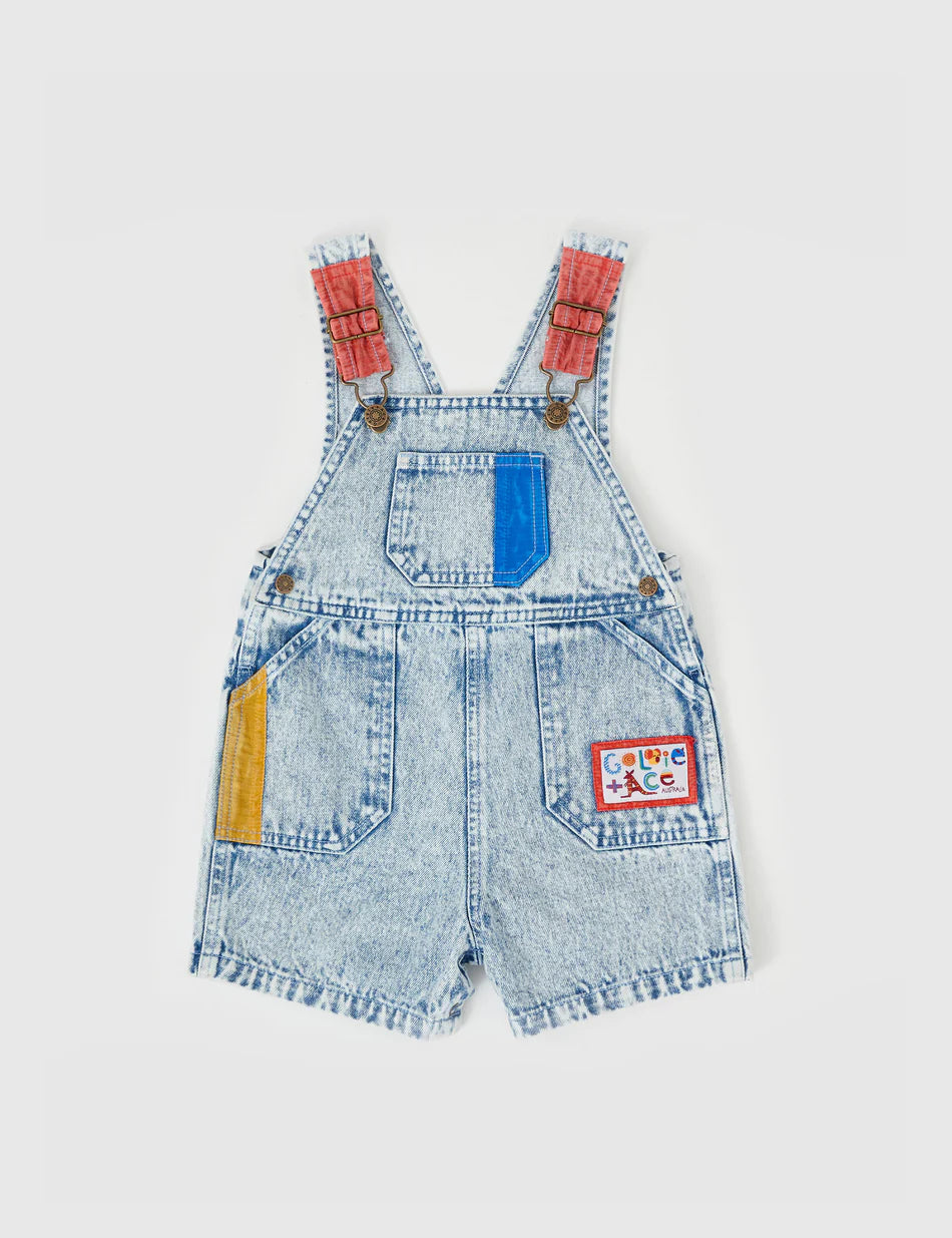 Burton Colour Pop Cargo Denim Overalls