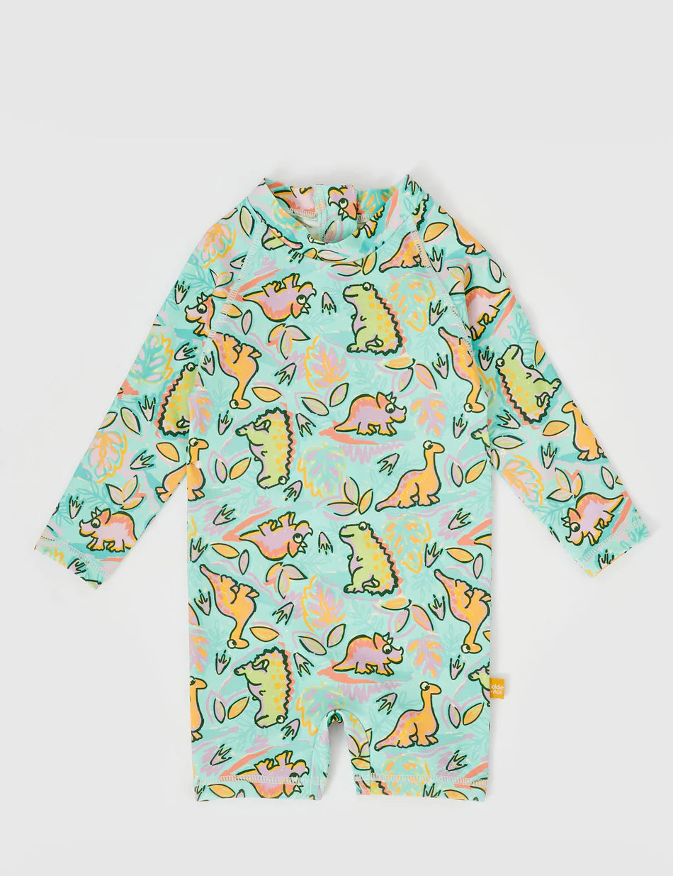 Dino Jungle Swimsuit - Seafoam
