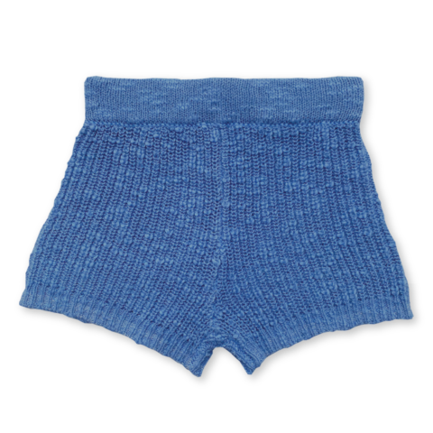 Organic textured Rib Bike Shorts - Marine