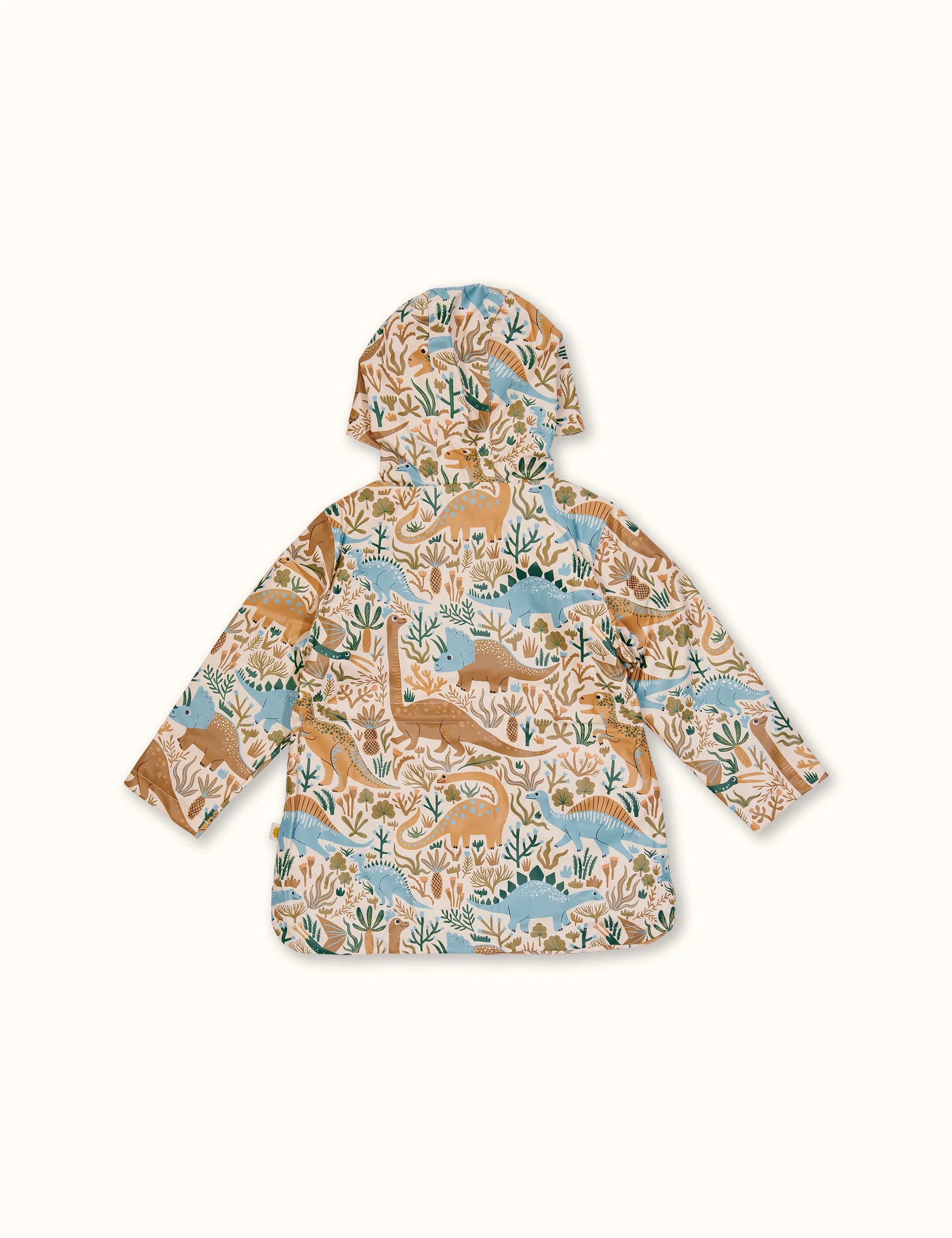Dino Print Roar Print Raincoat Blue