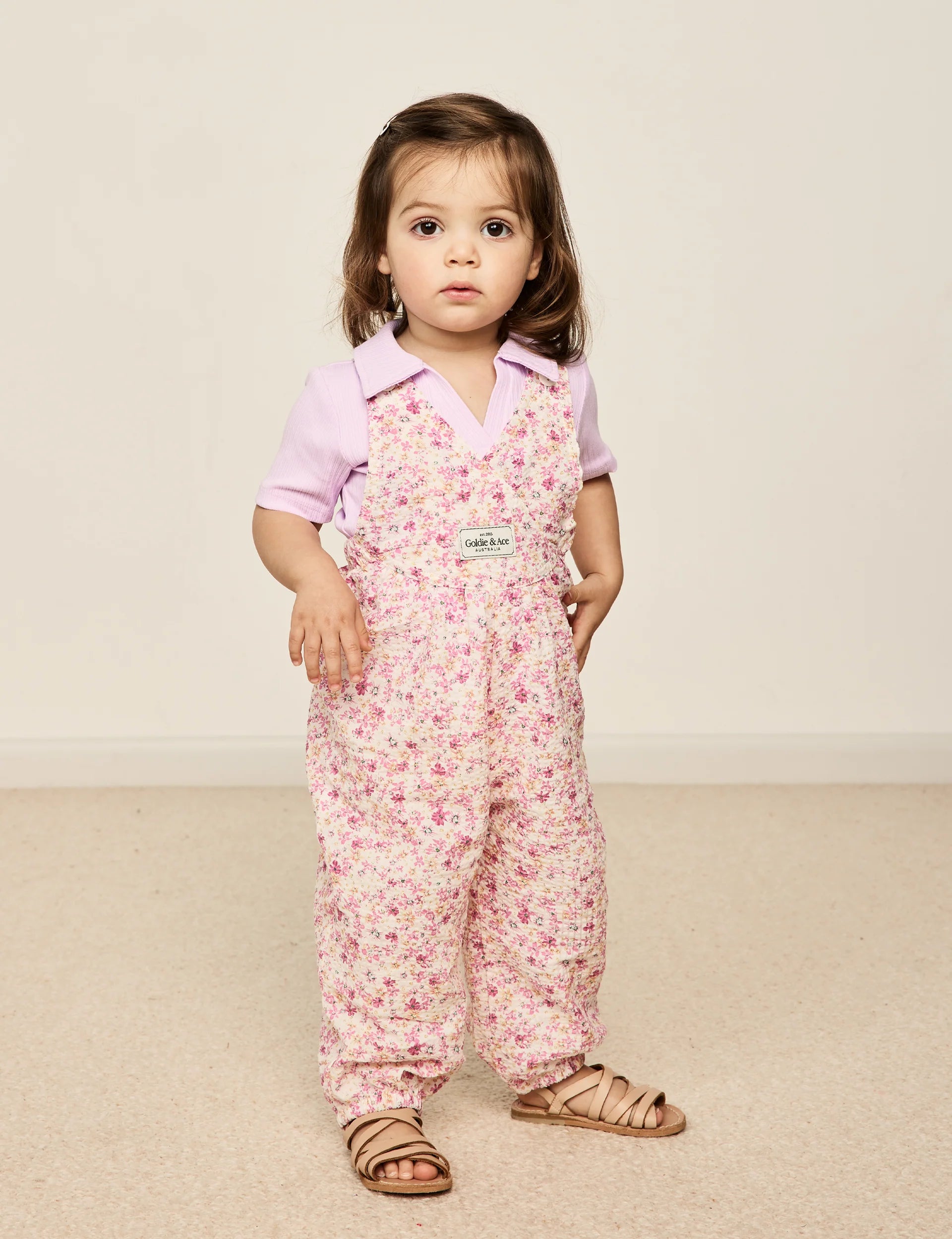 Tilly Overalls - Pink Floral