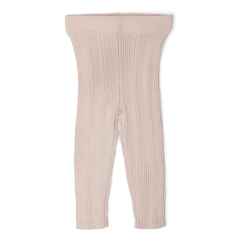 Ribbed Organic Leggings - Pink Salt