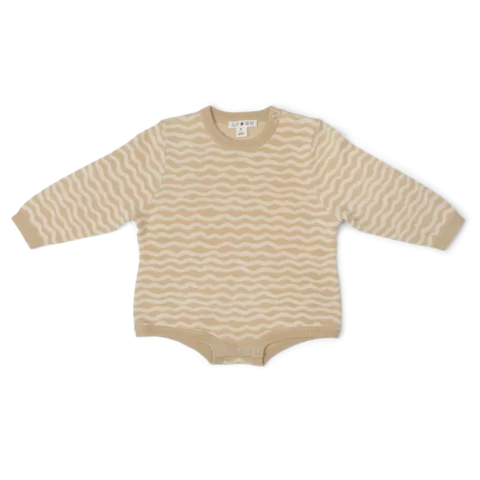 Organic Knit Romper - River