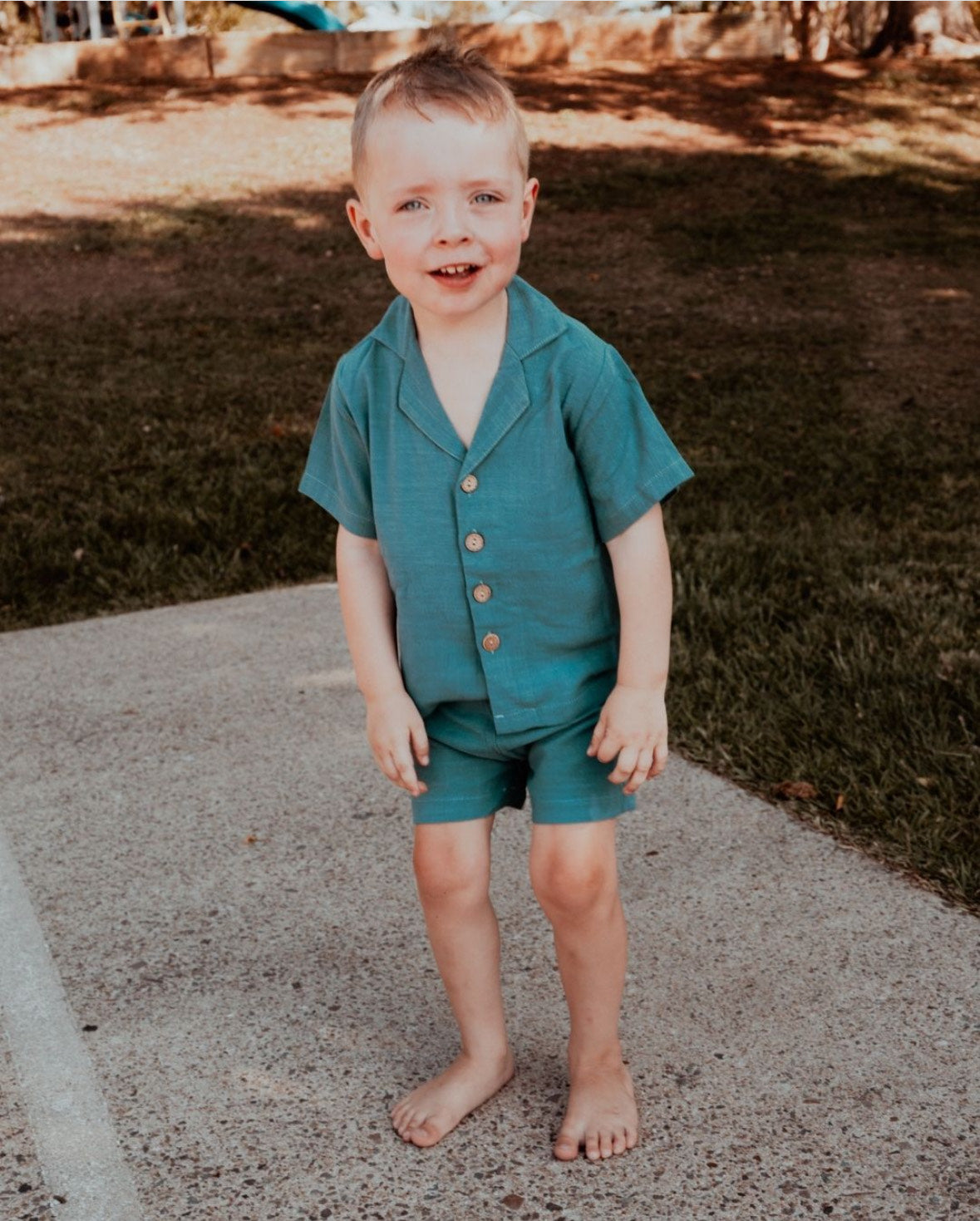 Harvey Linen Set – Seafoam