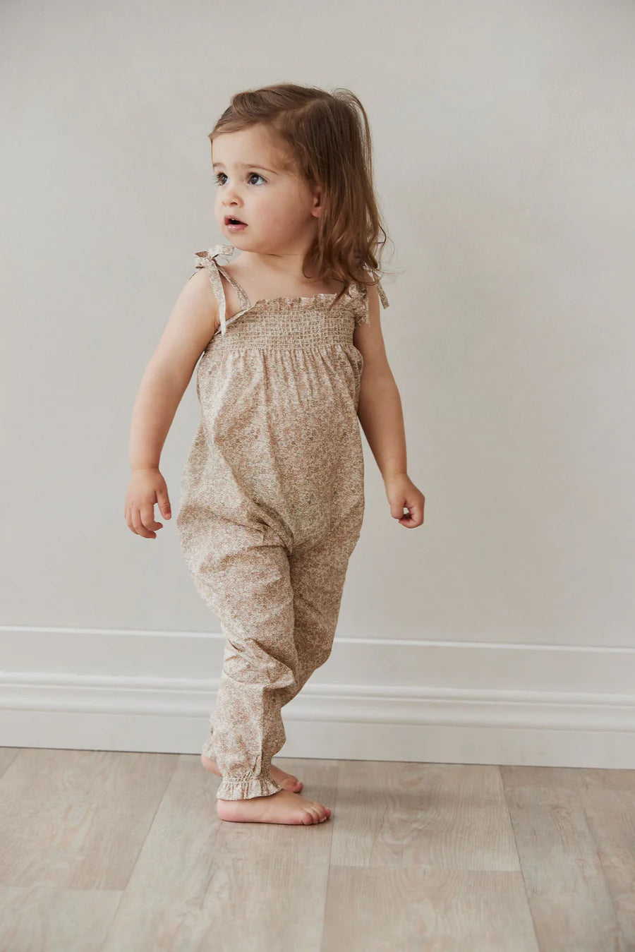 Organic Cotton Summer Playsuit - Chloe Pink Tint