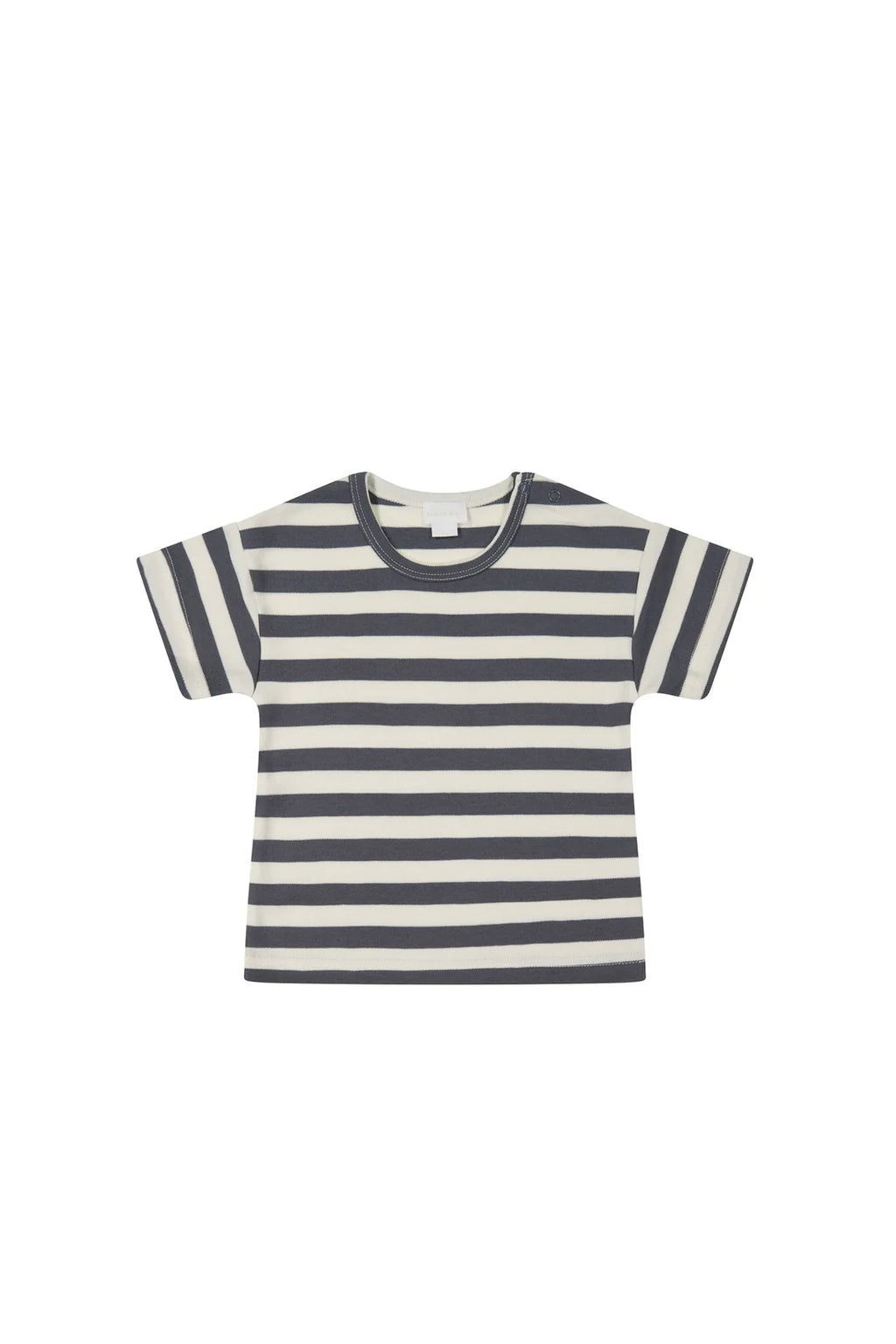 Pima Cotton Hunter Tee - Lava/Tofu Stripe