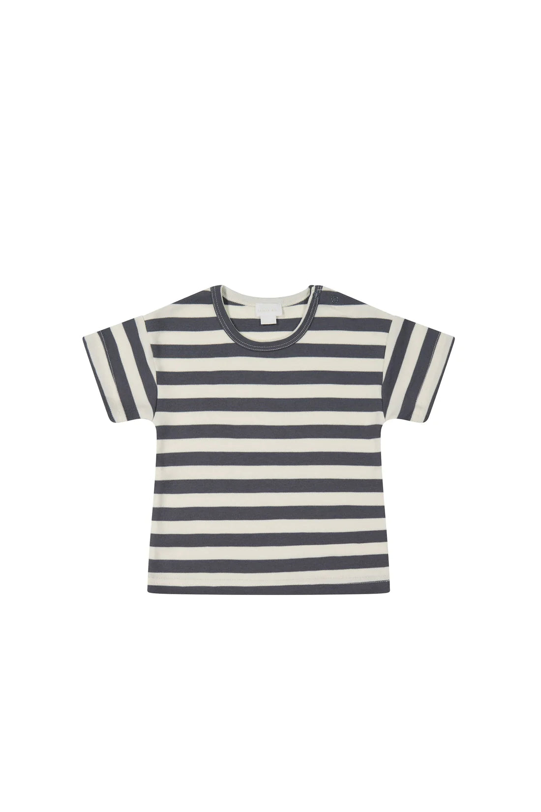 Pima Cotton Hunter Tee - Lava/Tofu Stripe
