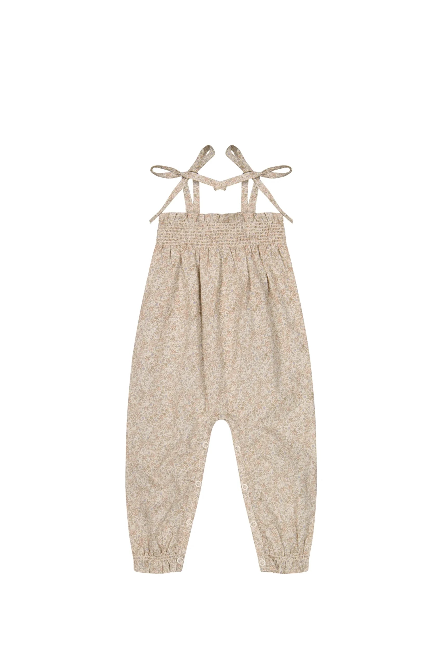 Organic Cotton Summer Playsuit - Chloe Pink Tint