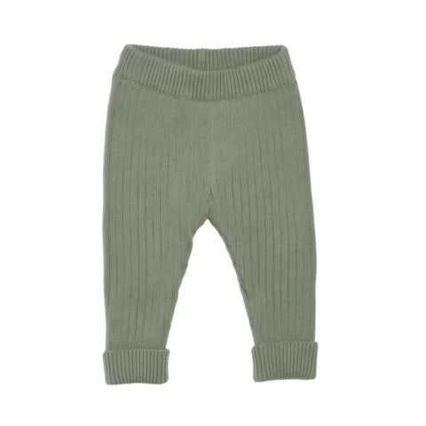 Chunky Rib Knit Pant - Sage