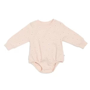 Waffle Jumper Romper- Tiny Blossom