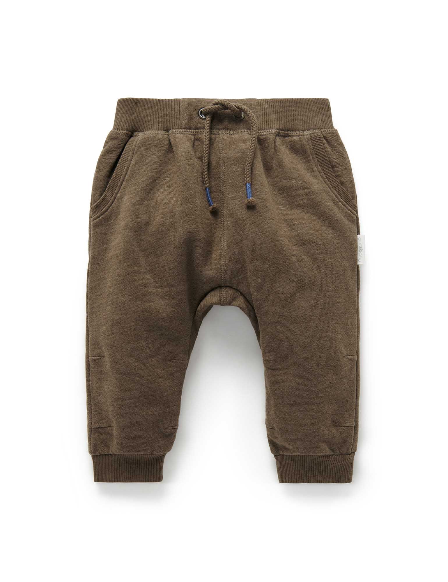 Slouchy Track Pant - Chocolate