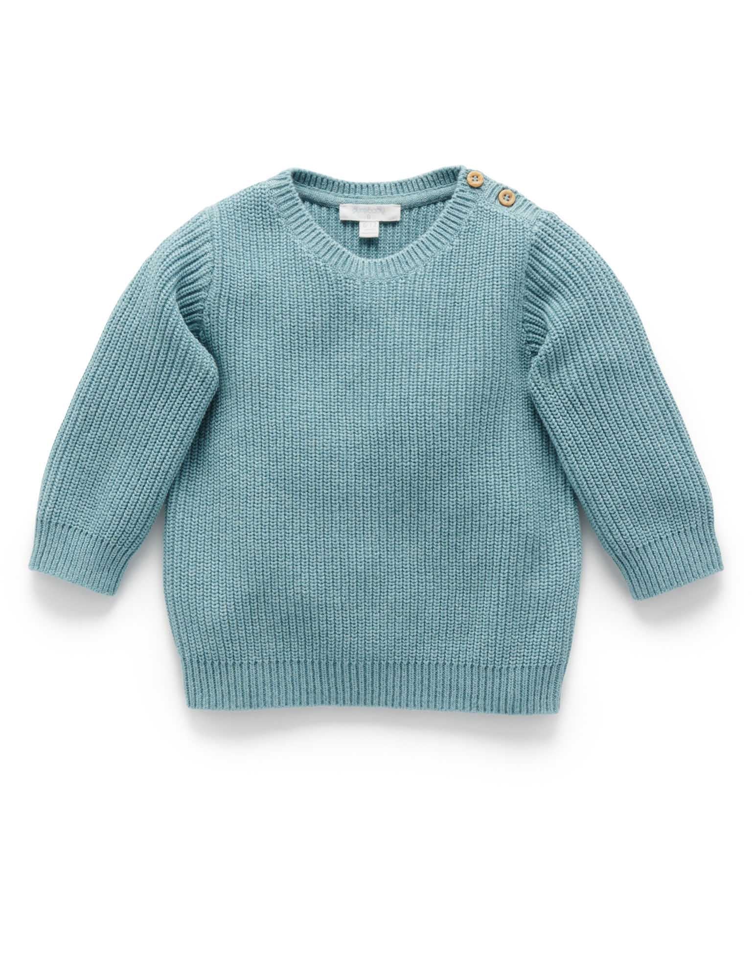 Classic Rib Jumper - Moss Melange