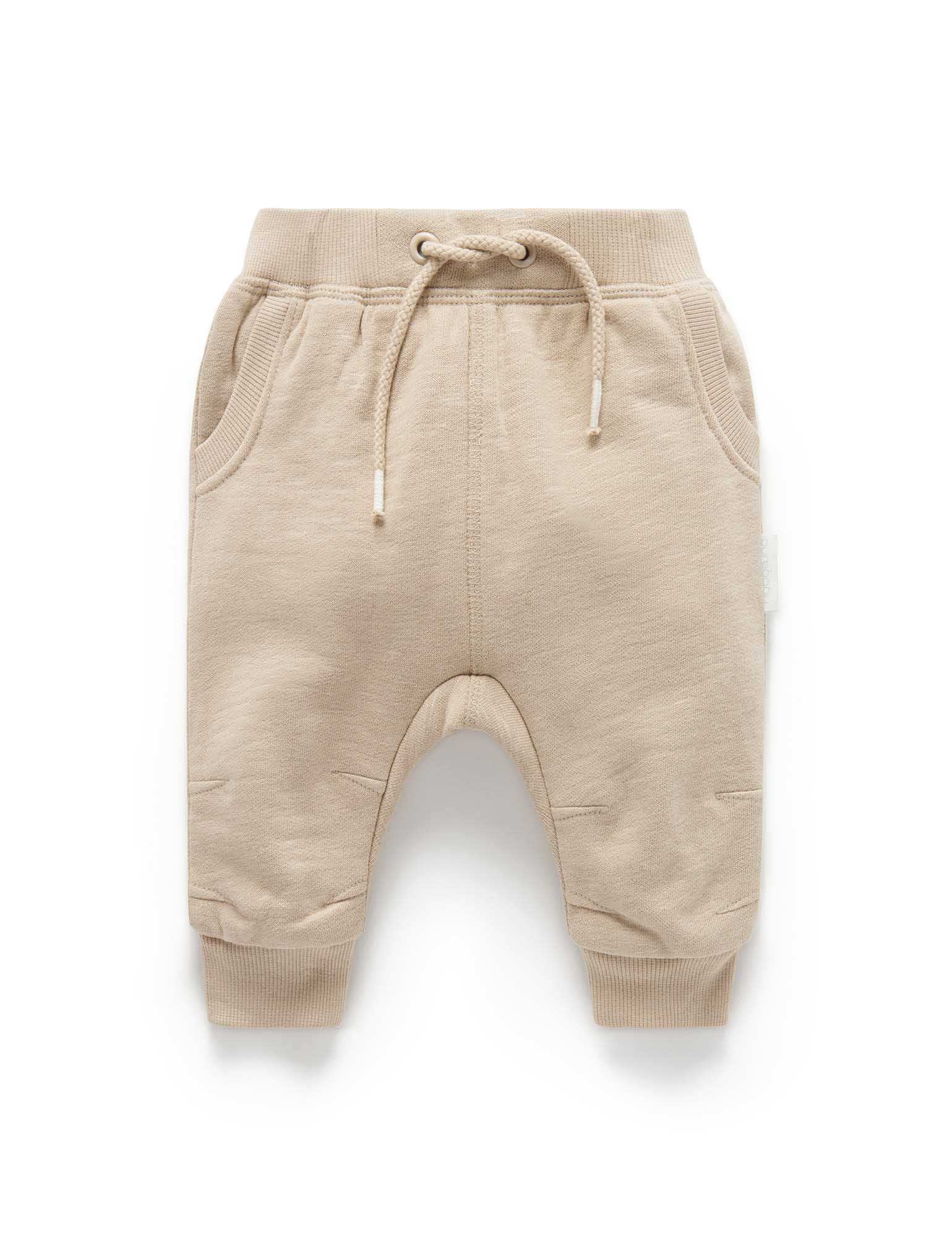 Slouchy Track Pant - Biscuit