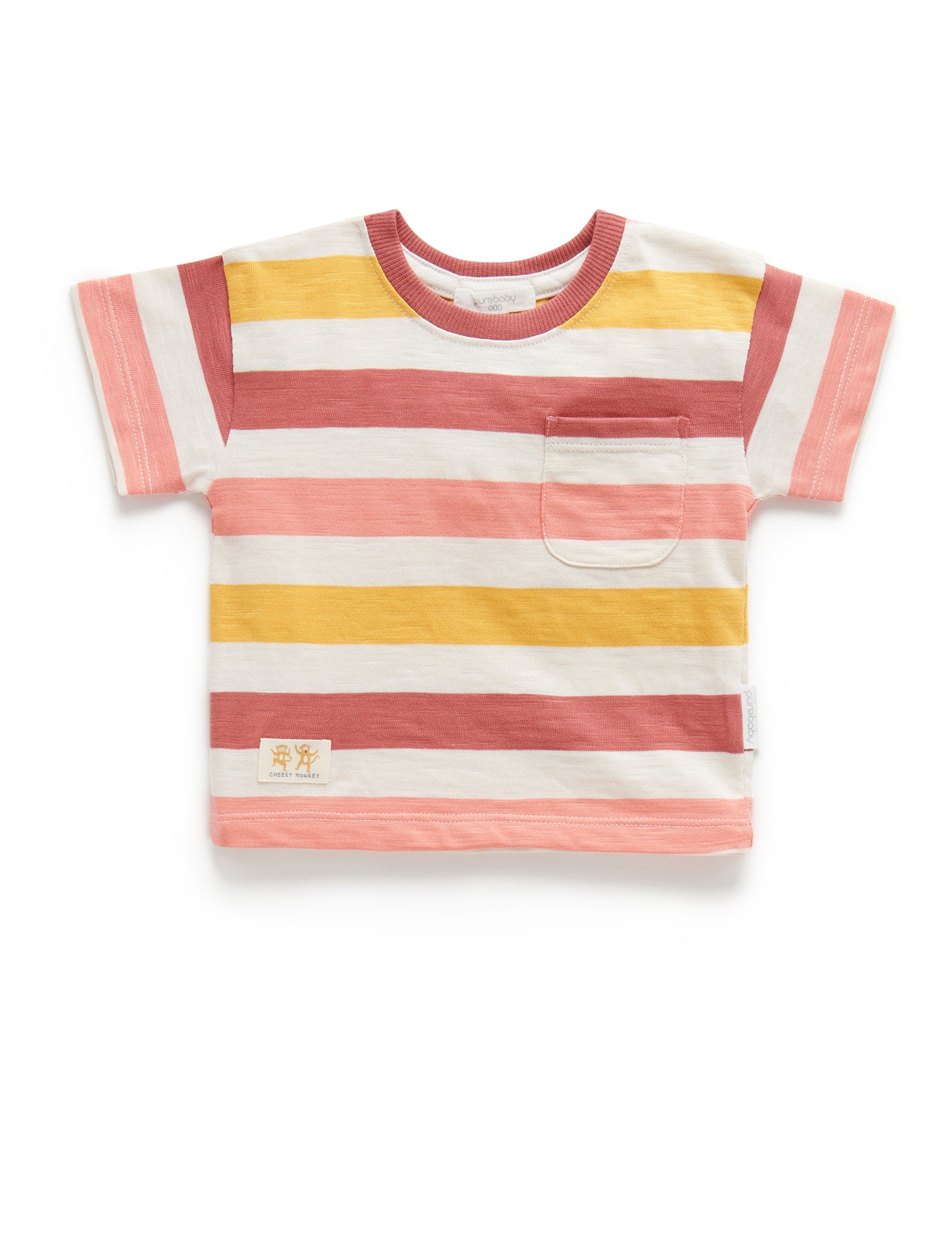 Striped Tee - Mango Striped