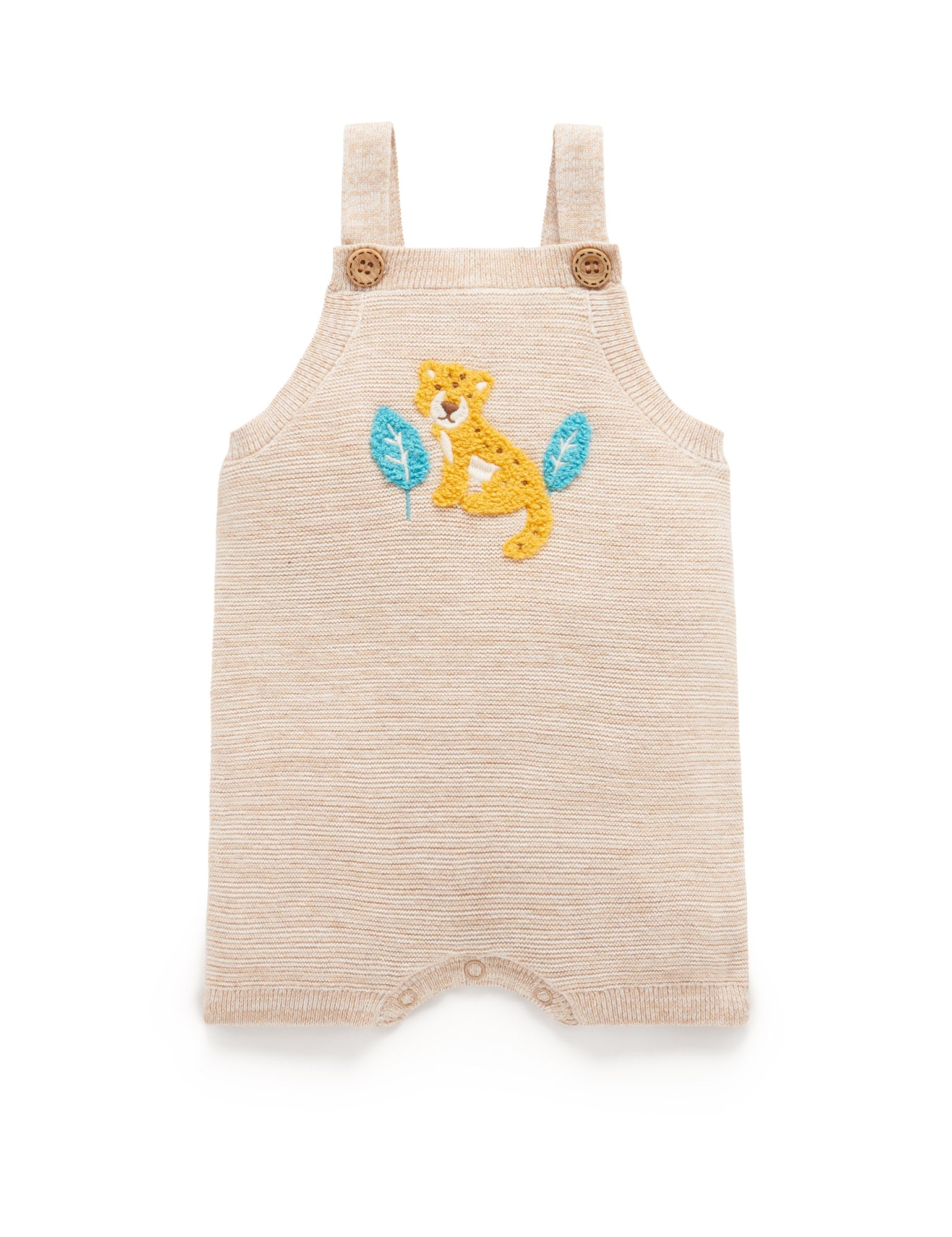 Knitted Overall - Sand Melange and Cloud