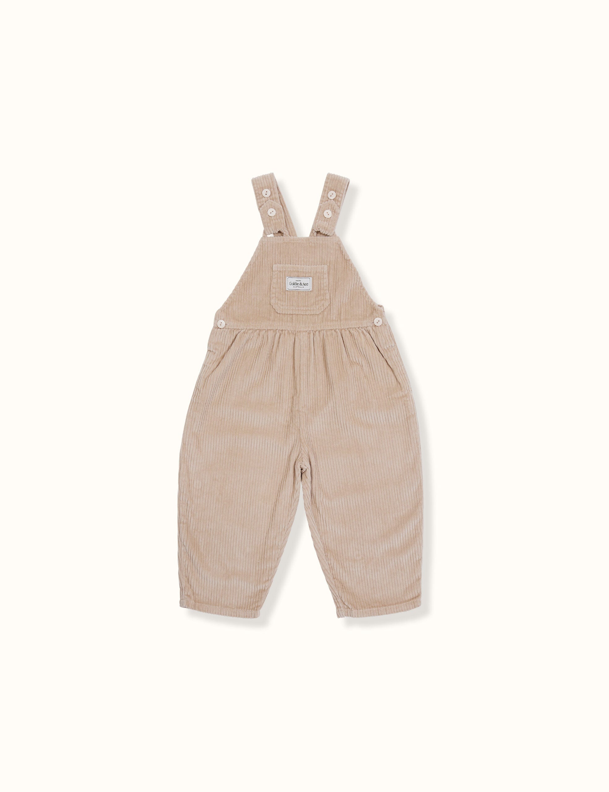Sammy Corduroy Overalls - Beige