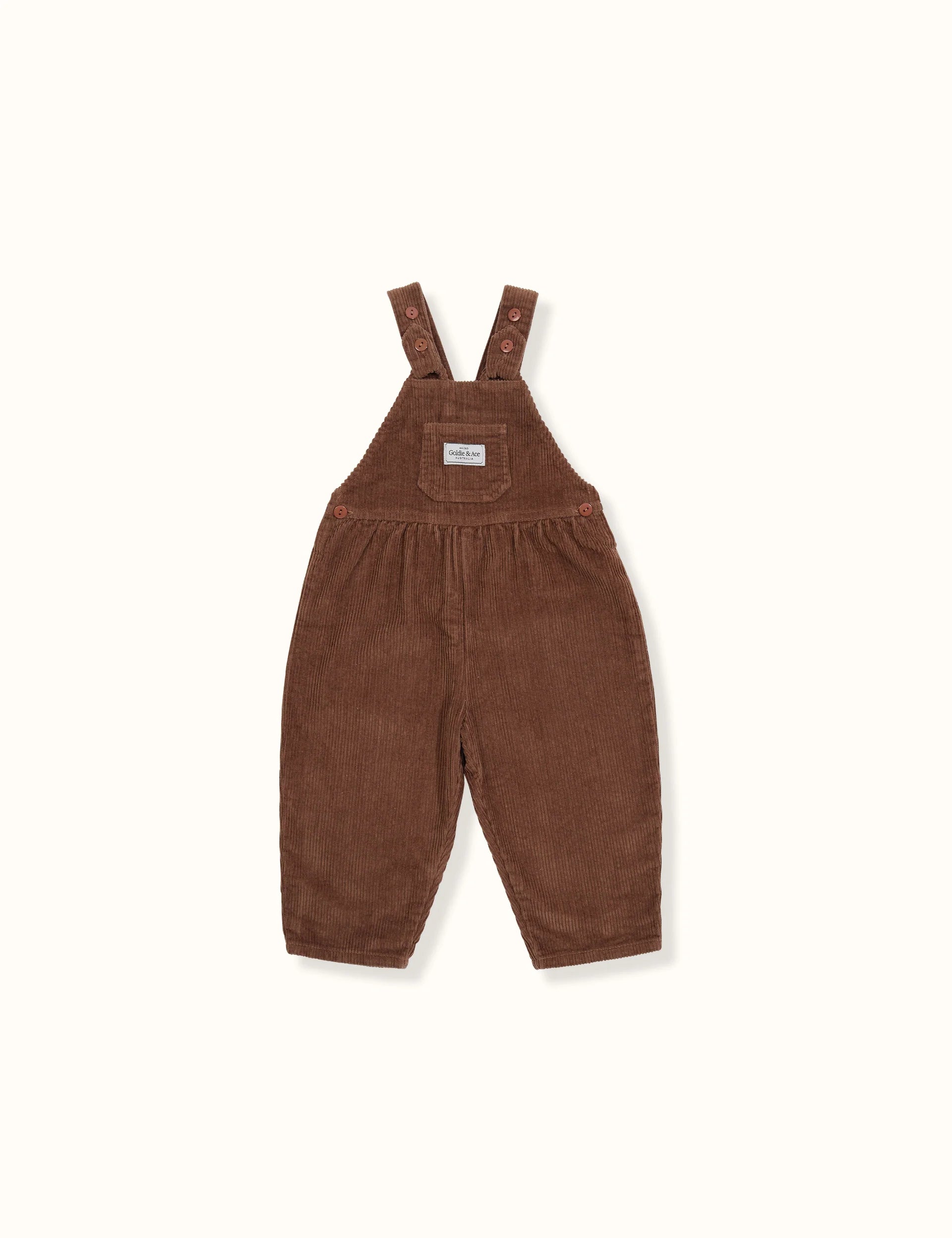 Sammy Corduroy Overalls Brown