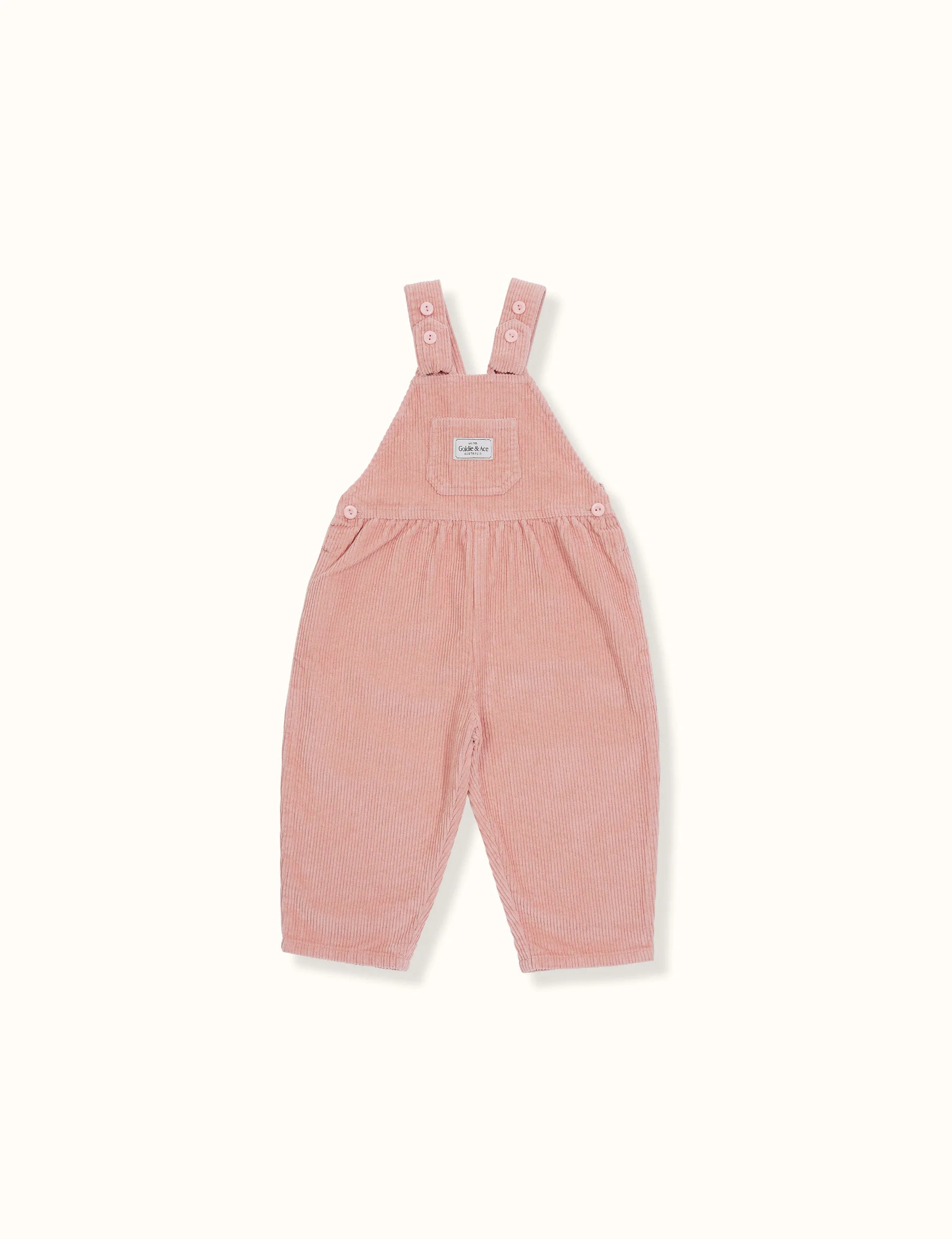 Sammy Corduroy Overalls Peach