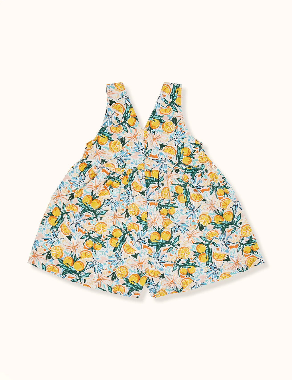 Sara Denim Overalls Orange Orchard