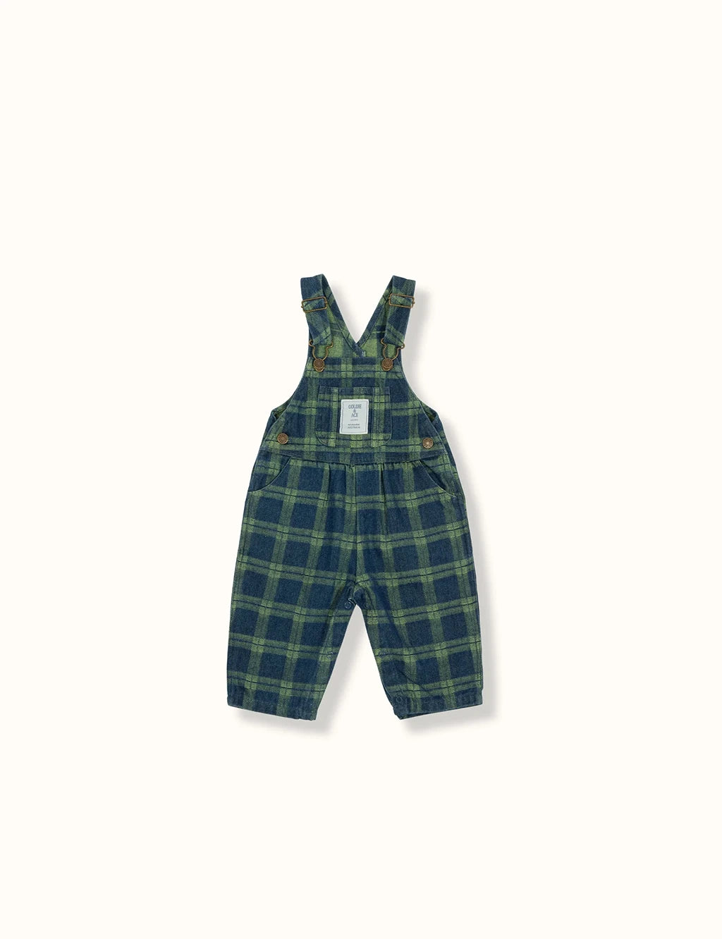 Ace Denim Overalls - Check
