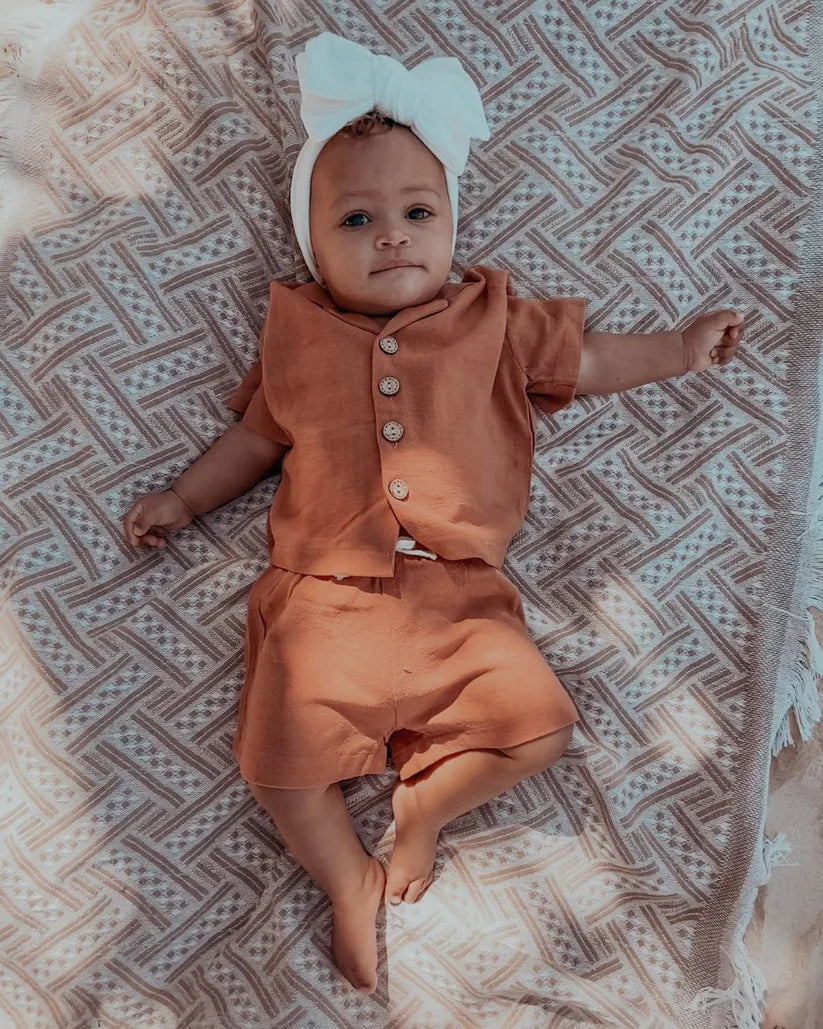 Harvey Linen Set- Sunset