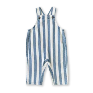 Denim Stripe Overalls
