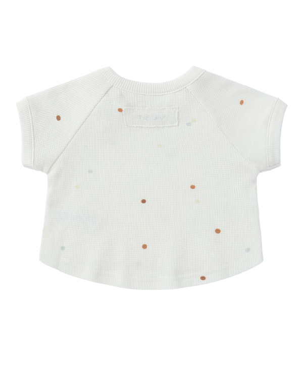 Organic Waffle Tee – Confetti